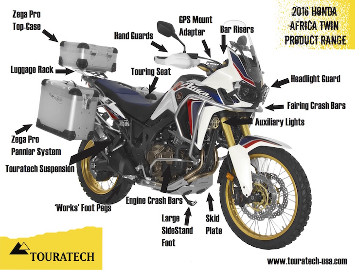 The Africa Twin Here Touratech-USA
