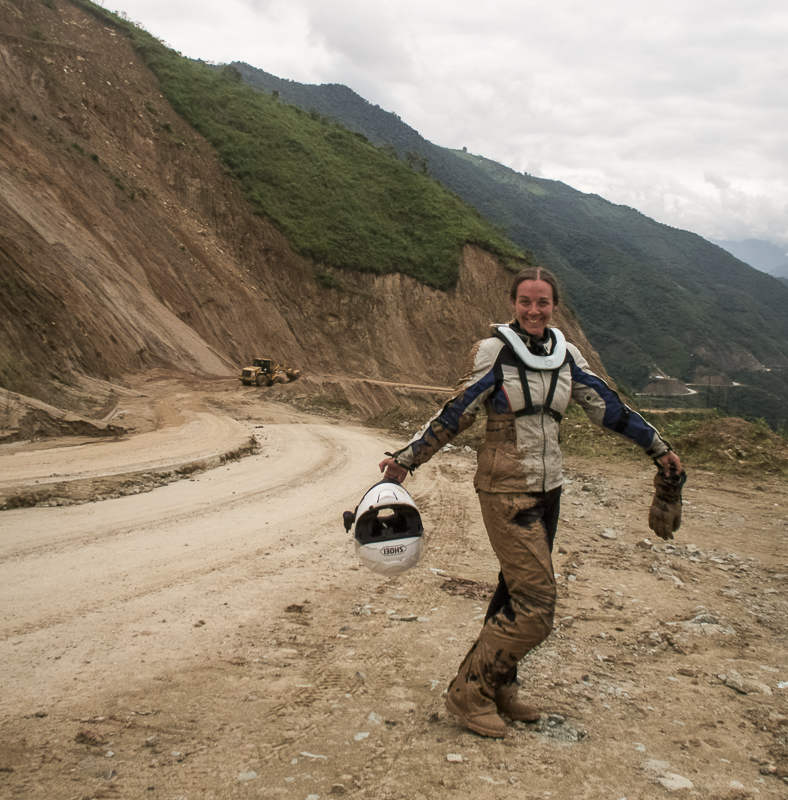 Mud spill after a land slide in Ecuador